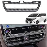 DodoxDIY 新型アルファード40系 ヴェルファイア/ベルファイア40系 カスタムアクセサリーパーツ センターエアコンスイッチパネルカバー 車種専用グッズ 内装 ABS樹脂製 カ一ボン調