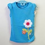 GYMBORee(ジンボリー) お花柄刺繍Tシャツ 女の子 水色 ３才用 [並行輸入品]