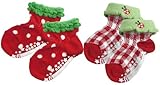 ベビーストーリー 2足組 いちご&てんとう虫 クルーソックス レッド 9cm - 12cm 1131-29 脱げにくい仕様 日本製