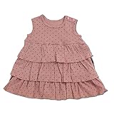 Anna Nicola(アンナニコラ) 水玉３段フリルスカートロンパース 日本製 ピンク 80cm