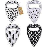 iZiv 4枚ベビービブ【食事用スタイ】防水よだれかけベビー0-2歳（カラー3）