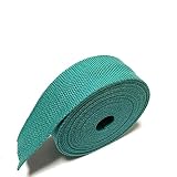 ECOKIJI(エコキジ)薄手 カバンテープ 厚み約1.4mm 綿ぽいポリエステル(幅38mm(長さ5m)くすみエメラルド(KTS38KE5)