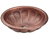 MR Direct 921 Single Bowl Oval Copper Sink [並行輸入品]
