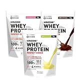 WINZONE（ウィンゾーン）ホエイ プロテイン パーフェクトチョイス 3kg 優秀味覚賞セット（ストロベリー風味1kg、パイン風味1kg、濃厚チョコ風味1㎏）優秀味覚賞 ビタミン11種 ミネラル4種 日本新薬