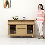 リビング収納 キャビネット サイドボード 木製 リビングボード 幅120cm (hs-00034NA)