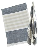 lulujo Baby Turkish Towel, Navy and Oatmeal by lulujo [並行輸入品]