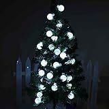 M.best Waterproof 4.8M/16FT 20 Leds Ball Solar String Lights flower lighting for Garden Home Christm