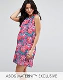 ASOS (エイソス) マタニティ テキスチャード フローラルプリント シフトワンピース マルチ UK 8 (M) [並行輸入品]