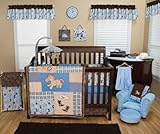 Trend Lab Nursery Room Cowboy Baby 4PC Crib Bedding Set Quilt, Bumper, Sheet, Skirt Ruffle by Trend 