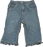 【50％OFF】THE CHILDREN'S PLACE(ザチルドレンズプレイス) ヘムフリルデニムパンツ 12M [並行輸入品] [Baby Product]