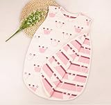 Dot-RIce 6重より柔らか ガーゼスリーパー 肌触り抜群 ベビーサイズ 40cm*60cm (A)