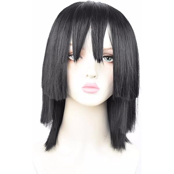 伊黒小芭内 ウィッグ セット済 三分妄想 鬼滅の刃 コスプレ 伊黒小芭内 ウィッグ : 五次元