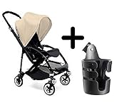 Bugaboo Bee3 Stroller, Black/Off-White + Bugaboo Cup Holder by Bugaboo [並行輸入品]