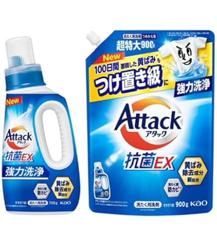 Amazon | 花王 アタック抗菌EX 詰替 特大 1800g | 花王 | 液体洗剤