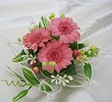 花形のワイヤーバスケット ガーベラのアレンジ プリザーブドフラワー