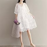 マタニティウェア 服 ワンピース ゆったり レース さわやか カジュアル ワンピース 妊婦服 産前 産後 レディース マタニティワンピース L 写真色