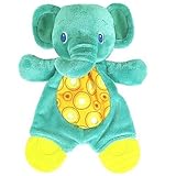 Bright Starts Snuggle & Teethe Blue Elephant Teether [並行輸入品]