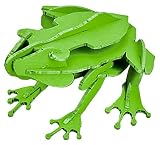 ペーパーパズル 小 カエル 緑 専用台座付 PP255-02GR