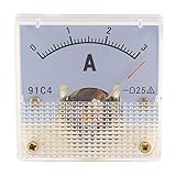 XDiscount アナログ電流計 ミニ パネル電流計 ゲージ 91C4 DC 0-3A