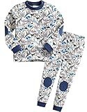 [Vaenait Baby]キッズ子供ベビー服綿100％ルームウェア長袖パジャマ寝間着上下セット Zambia Blue S