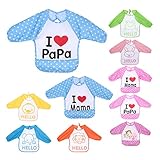 （ラブイン ファミリー）Loving family　ベビー食事用エプロン　長袖エプロンビブ　 1歳 2歳　3歳
