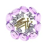 Drawer Pulls YIFAN Set of 10 Door Knobs 30mm Diamond Shape Glass Handles for Home Office Cabinet Cup