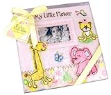 Baby Essentials Large Baby Pink Zoo Animals Baby Photo Album - Holds 200 photos (4 x 6) by Baby Esse
