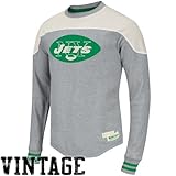 NFL Mitchell & Ness New York Jets Long Sleeve Thermal Tシャツ – Ash – 5 x l