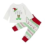 (プタス)Putars ベビー服 子供服 上下セット Tシャツ 女の子 男の子 クリスマス elf size 長袖 可愛い 秋 冬 スポーツ 運動会 旅行 記念日 プレゼント 6-24ヶ月