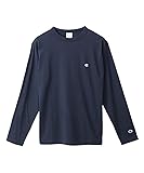 長袖Tシャツ 長袖 丸首 綿100％ ワンポイントロゴ刺繍 ロングスリーブTシャツ メンズベーシック C3-P401Z-370-L