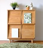 ISSEIKI フラップマガジンラック 幅82cm ナチュラル 木製 【ER-01-8】