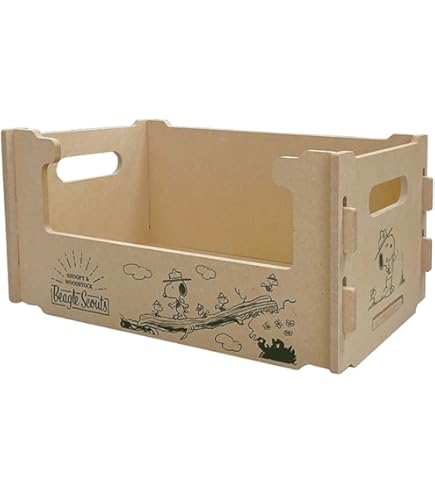 Amazon.co.jp: スヌーピー 簡単組立 ふた付収納ボックス(スヌーピー