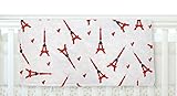 KESS InHouse Louise Paris White Red Fleece Baby Blanket 40 x 30 [並行輸入品]