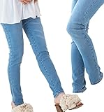 Sweet Mommy 裾デザイン選べる スーパーストレッチ デニムスキニー お腹すっぽりコットンリブ 大きいサイズ バックギャザー スリムフィット ウエスト調節機能 ママボトム ズボン 春 夏 秋 