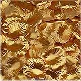 Liebeye 造花 人工花びら 1000個 人工花 ゴールド シルク ローズ 花びら 花束人工花 ウェディング パーティー 通路装飾