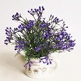 NIUA 人工観葉植物 造花 鉢植 鉢植え造花 樹脂鉢 手芸 綺麗 枯れない スーツ 家庭装飾品　雑貨 お誕生日 お祝い ギフト インテリア 飾り (ブルー)
