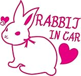 Sticker Shop Haru ラビットインカー ピンク