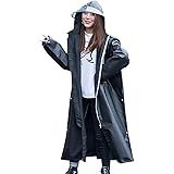 [Moli&Hani] [Amazon限定ブランド] レインコート ポンチョ ロング丈 雨 オシャレ つば魔法レインコート レディース メンズ ロング 自転車 かっこいい バイク アウトドア ツバ付き 大きいサイズ