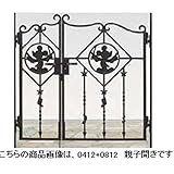 LIXIL 新日軽　ディズニー門扉　角門柱式　ミッキーB型　0412+0812　親子開き　【リクシル】 ブラック