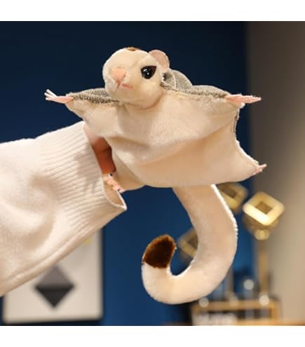 アートドール ハンドメイド ぬいぐるみ ぽっちゃり エゾモモンガ蓄光小動物 可動 アートドール ハンドメイド ぬいぐるみ ぽっちゃり エゾモモンガ