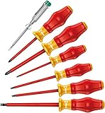 Wera - Kraftform Comfort Vde Screwdriver 7 Piece Set 5 Slot 2 Pozi by Wera