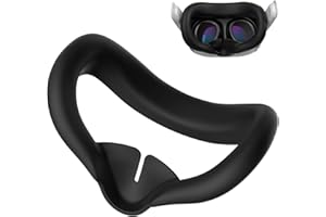 OLCLSS Meta Quest 3用フェイシャル・インターフェース・フェイスカバーパッド、耐汗性PUフォームクッション - Meta Quest 3用VRアクセサリー