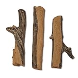 Midwest Hearthデラックス装飾ブランチとTwigセット| CastからRealログとハンドペイントin USA MH Twig Set