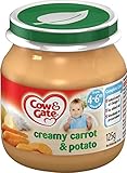 Cow & Gate Creamy Carrot & Potato 4mth+ (125g) 牛とゲートクリーミーニンジンとジャガイモの4Mth + （ 125グラム）