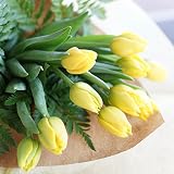 フラワーショップカレラ　チューリップ5本の花束 (イエロー)