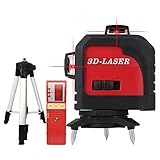 Fukuda MW-93T フルラインレーザー墨出し器+受光器+エレベーター三脚セット 3D LASER 12ライン 360°垂直*2・360°水平*1 レーザー墨出し器 レーザーレベル 水平器