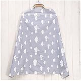 授乳カバー　授乳ケープ　授乳用　看護タオル　通気性　コットン　軽量　多機能 (色8)