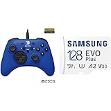【microSDセット】【任天堂ライセンス商品】ホリパッド for Nintendo Switch ブルー【Nintendo Switch対応】 + Samsung microSDカード 128GB