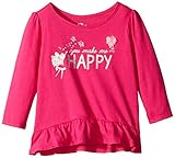 The Children 's Place Baby Girls ' Hi Low Peplum Top カラー: ピンク