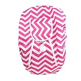 Zicac　チャイルドシートカバー　サンシェイドカバー　断熱　日よけ　チャイルドシートを守る　80x60cm (白+赤)